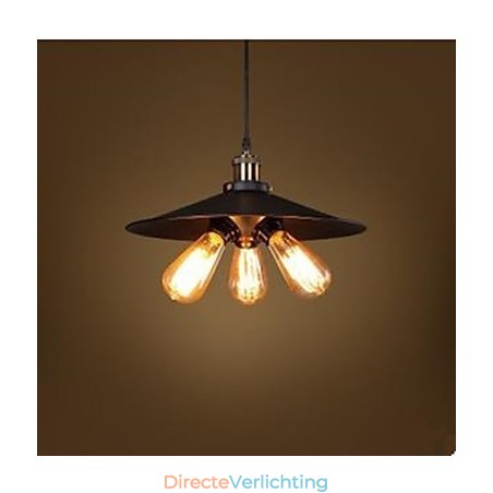 Koperen kop driehoek hanglamp Koperen kop driehoek hanglamp