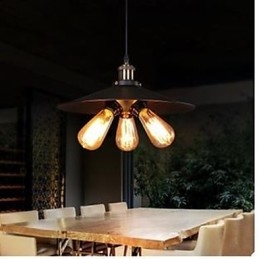 Koperen kop driehoek hanglamp