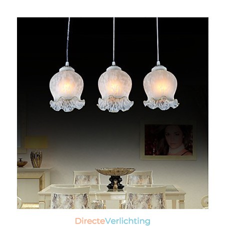 Hanglamp Wit Drie Lampen Europees Retro Klassiek Hanglamp Wit Drie Lampen Europees Retro Klassiek