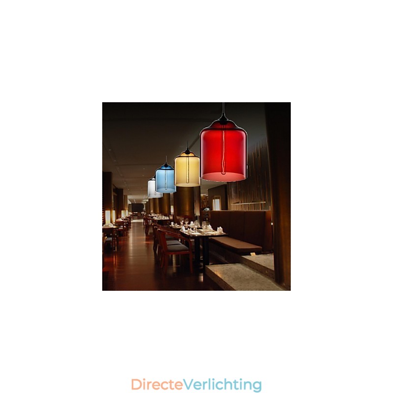 Retro Creatieve Enkele Kop Glazen Hanglamp Café In De Goudviskom