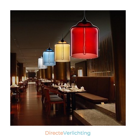 Retro Creatieve Enkele Kop Glazen Hanglamp Café In De Goudviskom Retro Creatieve Enkele Kop Glazen Hanglamp Café In De Goudviskom