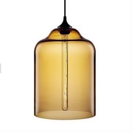 Retro Creatieve Enkele Kop Glazen Hanglamp Café In De Goudviskom