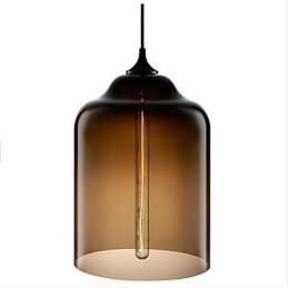 Retro Creatieve Enkele Kop Glazen Hanglamp Café In De Goudviskom