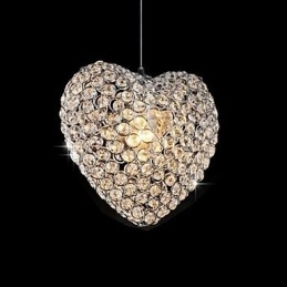 Moderne, eigentijdse kristallen metalen hanglamp