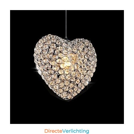 Moderne, eigentijdse kristallen metalen hanglamp Moderne, eigentijdse kristallen metalen hanglamp