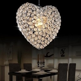 Moderne, eigentijdse kristallen metalen hanglamp