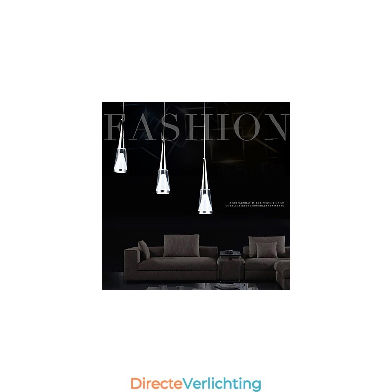 3 lampen hanglamp modern eigentijds metaal