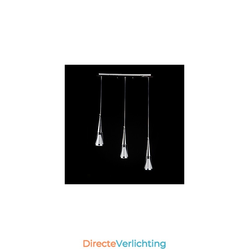 3 lampen hanglamp modern eigentijds metaal
