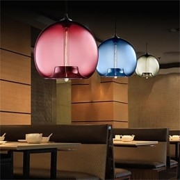 Retro Creatieve Enkele Kop Glazen Hanglamp Café In De Goudviskom