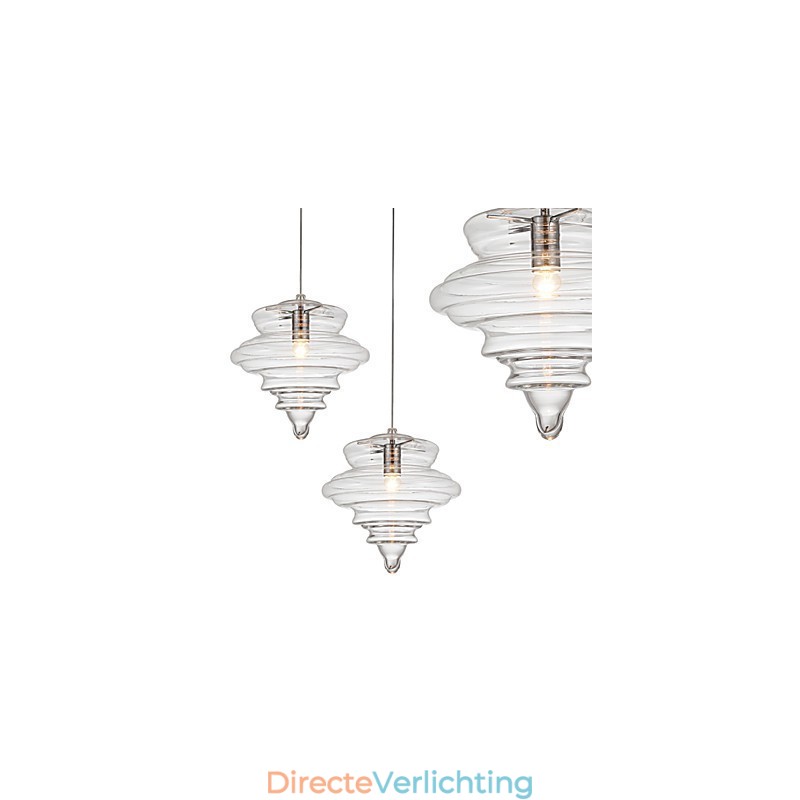 Hanglamp 1 Licht Moderne Eenvoud Kleurloos Helder Glas