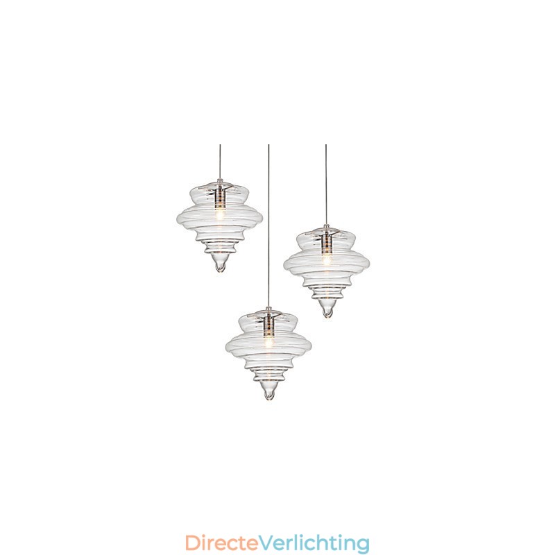 Hanglamp 1 Licht Moderne Eenvoud Kleurloos Helder Glas