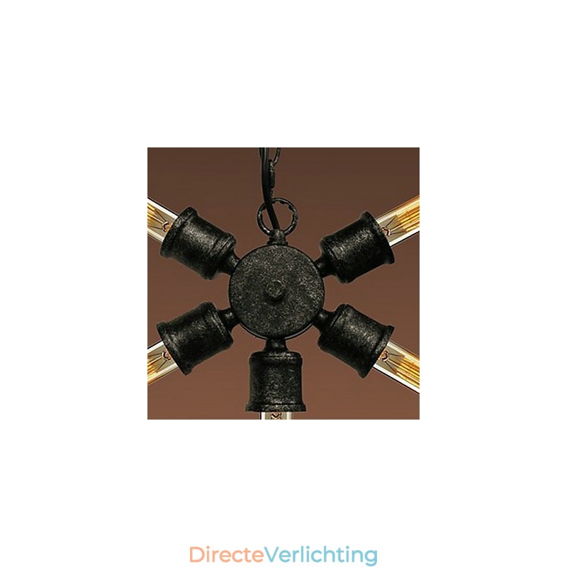 Retro schilderij metalen hanglamp