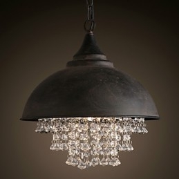 Loft Hanglamp Kristal Retro Koffielamp Garage Metaal