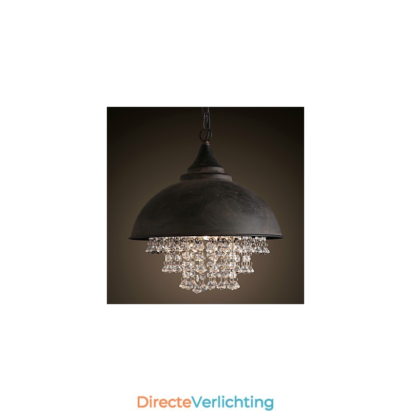 Loft Hanglamp Kristal Retro Koffielamp Garage Metaal