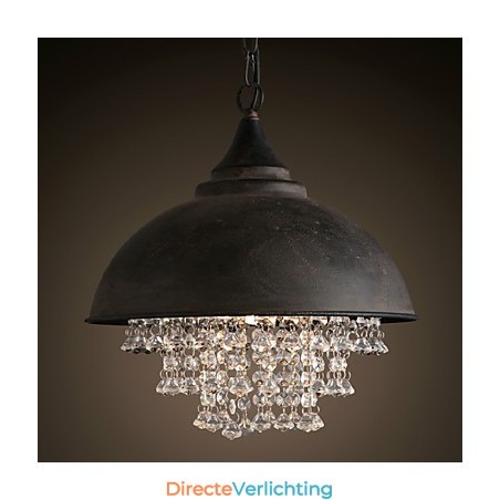 Loft Hanglamp Kristal Retro Koffielamp Garage Metaal Loft Hanglamp Kristal Retro Koffielamp Garage Metaal