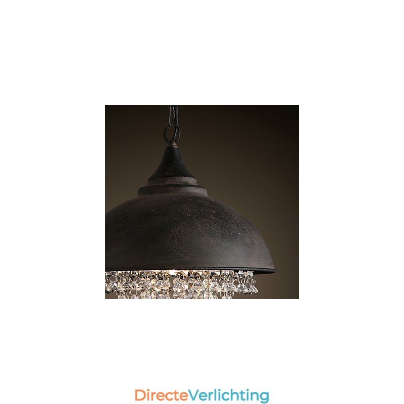Loft Hanglamp Kristal Retro Koffielamp Garage Metaal