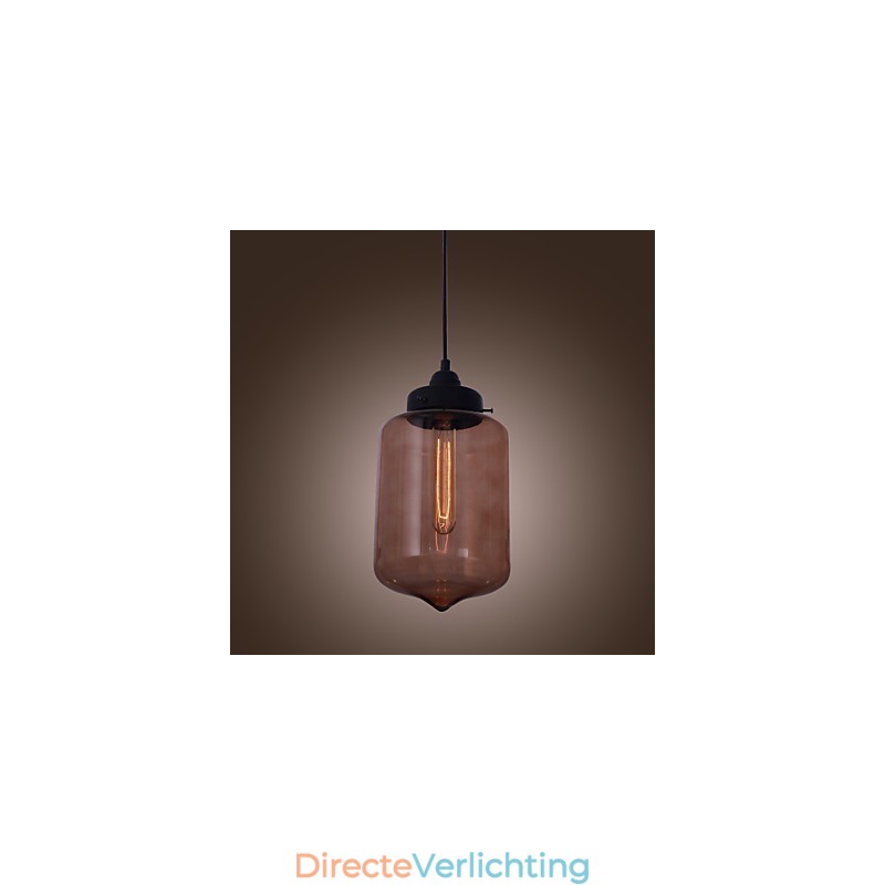 70W moderne glazen hanglamp in transparant flesontwerp