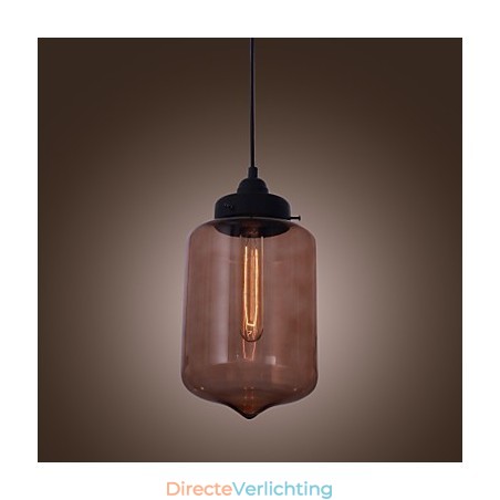 70W moderne glazen hanglamp in transparant flesontwerp 70W moderne glazen hanglamp in transparant flesontwerp