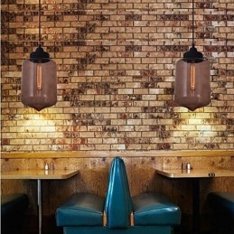 70W moderne glazen hanglamp in transparant flesontwerp