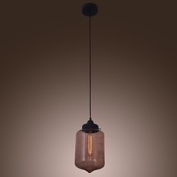 70W moderne glazen hanglamp in transparant flesontwerp