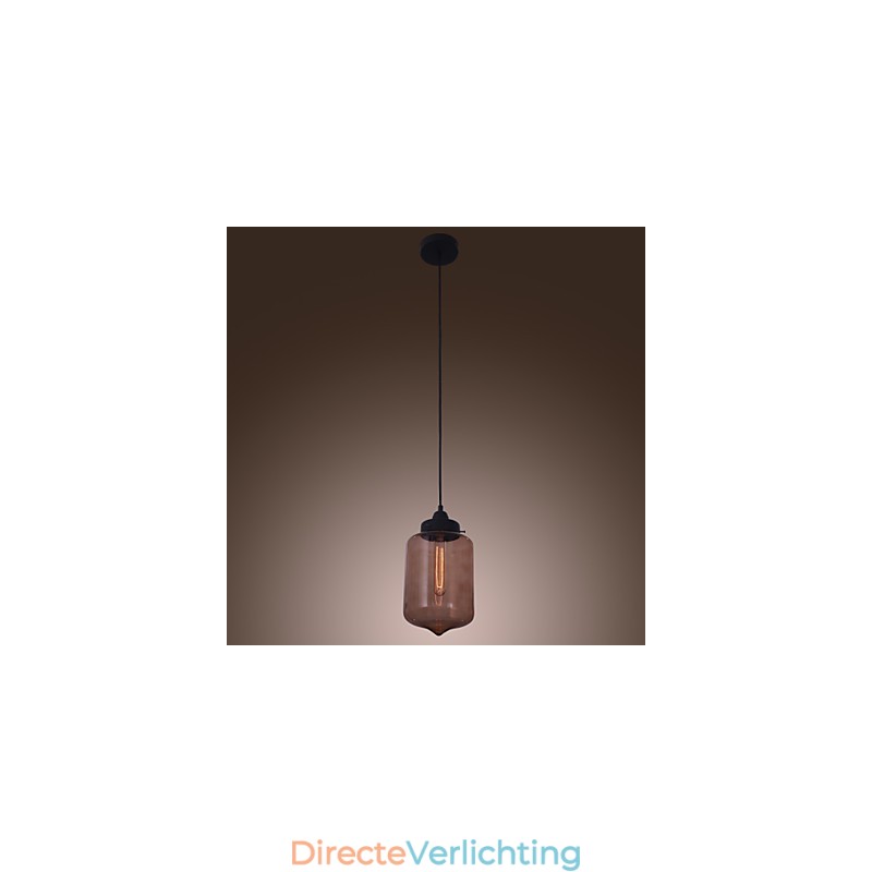 70W moderne glazen hanglamp in transparant flesontwerp