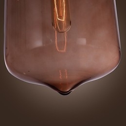 70W moderne glazen hanglamp in transparant flesontwerp