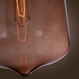 70W moderne glazen hanglamp in transparant flesontwerp