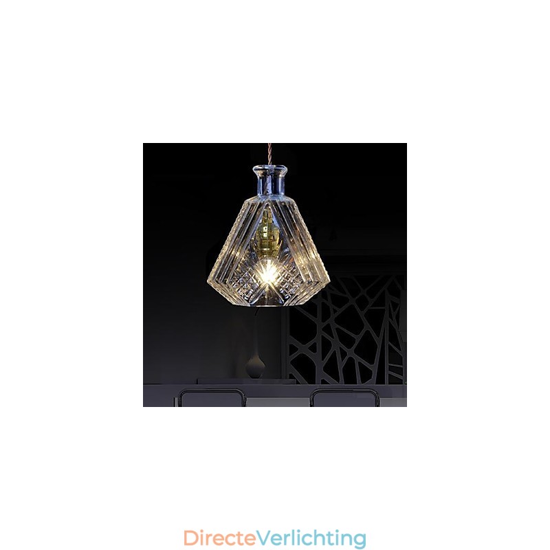 Moderne, eigentijdse metalen hanglamp