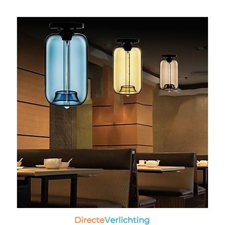 Retro Creatieve Enkele Kop Glazen Hanglamp Café In De Goudviskom Retro Creatieve Enkele Kop Glazen Hanglamp Café In De Goudviskom