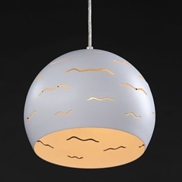 Eenvoudige moderne creatieve verlichting van echt wit ijzer