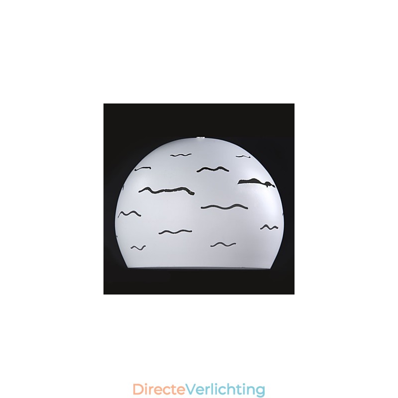Eenvoudige moderne creatieve verlichting van echt wit ijzer