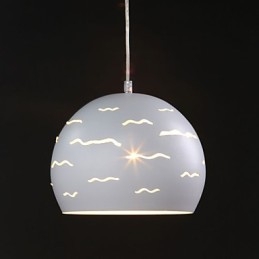 Eenvoudige moderne creatieve verlichting van echt wit ijzer
