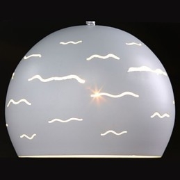 Eenvoudige moderne creatieve verlichting van echt wit ijzer