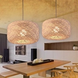 Europese mode kroonluchter moderne minimalistische huis rotan ballen kroonluchter