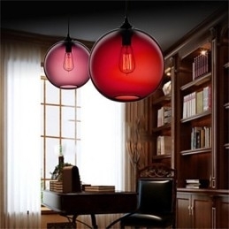 Retro Creatieve Enkele Kop Glazen Hanglamp Café In De Goudviskom