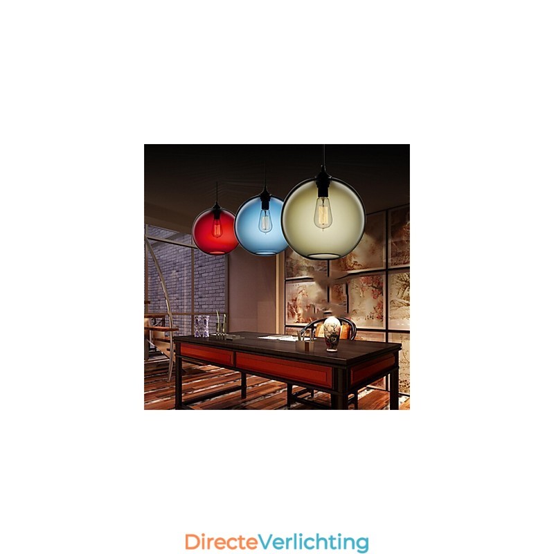 Retro Creatieve Enkele Kop Glazen Hanglamp Café In De Goudviskom