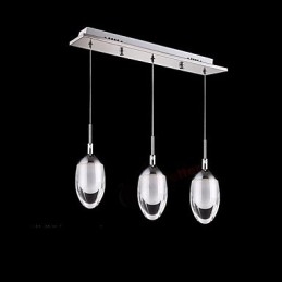 Moderne, eigentijdse hanglamp van chroommetaal