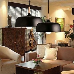 Landelijke schilderij metalen hanglamp