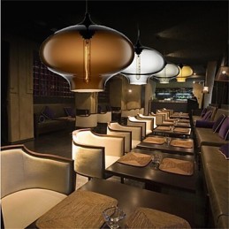 Retro Creatieve Enkele Kop Glazen Hanglamp Café In De Goudviskom
