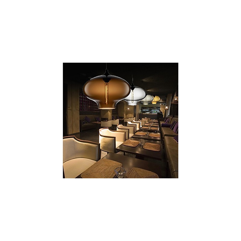 Retro Creatieve Enkele Kop Glazen Hanglamp Café In De Goudviskom