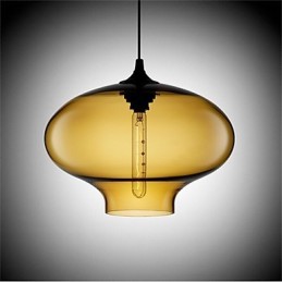 Retro Creatieve Enkele Kop Glazen Hanglamp Café In De Goudviskom