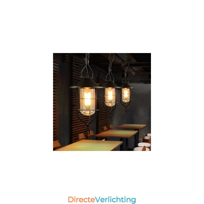 Retro Mini Stijl Schilderij Metalen Hanglamp
