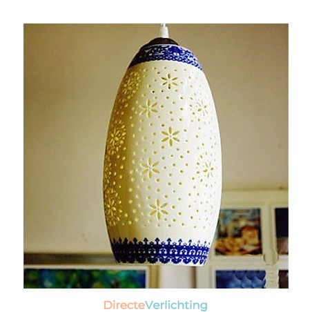 Retro Keramische lamp lamp Trappen Blauwe Enkele Kop Kroonluchter Creatief Retro Keramische lamp lamp Trappen Blauwe Enkele Kop Kroonluchter Creatief