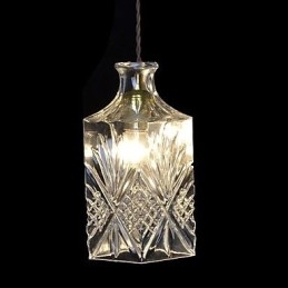 Moderne, eigentijdse kristallen metalen hanglamp