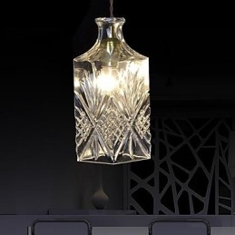 Moderne, eigentijdse kristallen metalen hanglamp