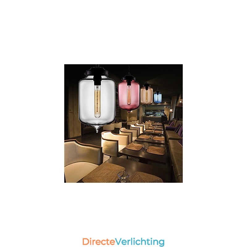 Retro Creatieve Enkele Kop Glazen Hanglamp Café In De Goudviskom
