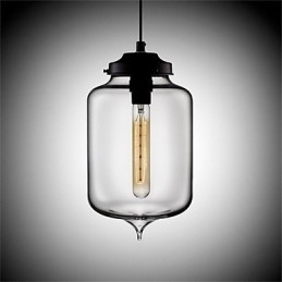 Retro Creatieve Enkele Kop Glazen Hanglamp Café In De Goudviskom