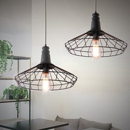 Rustieke Lodge Retro Country Mini Stijl Schilderij Metalen Hanglamp Garage
