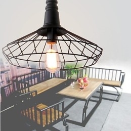 Rustieke Lodge Retro Country Mini Stijl Schilderij Metalen Hanglamp Garage