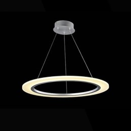 Hanglamp Ronde Plafondkroonluchter Melkachtig Acryl Plafondlampen met Enkele Ring